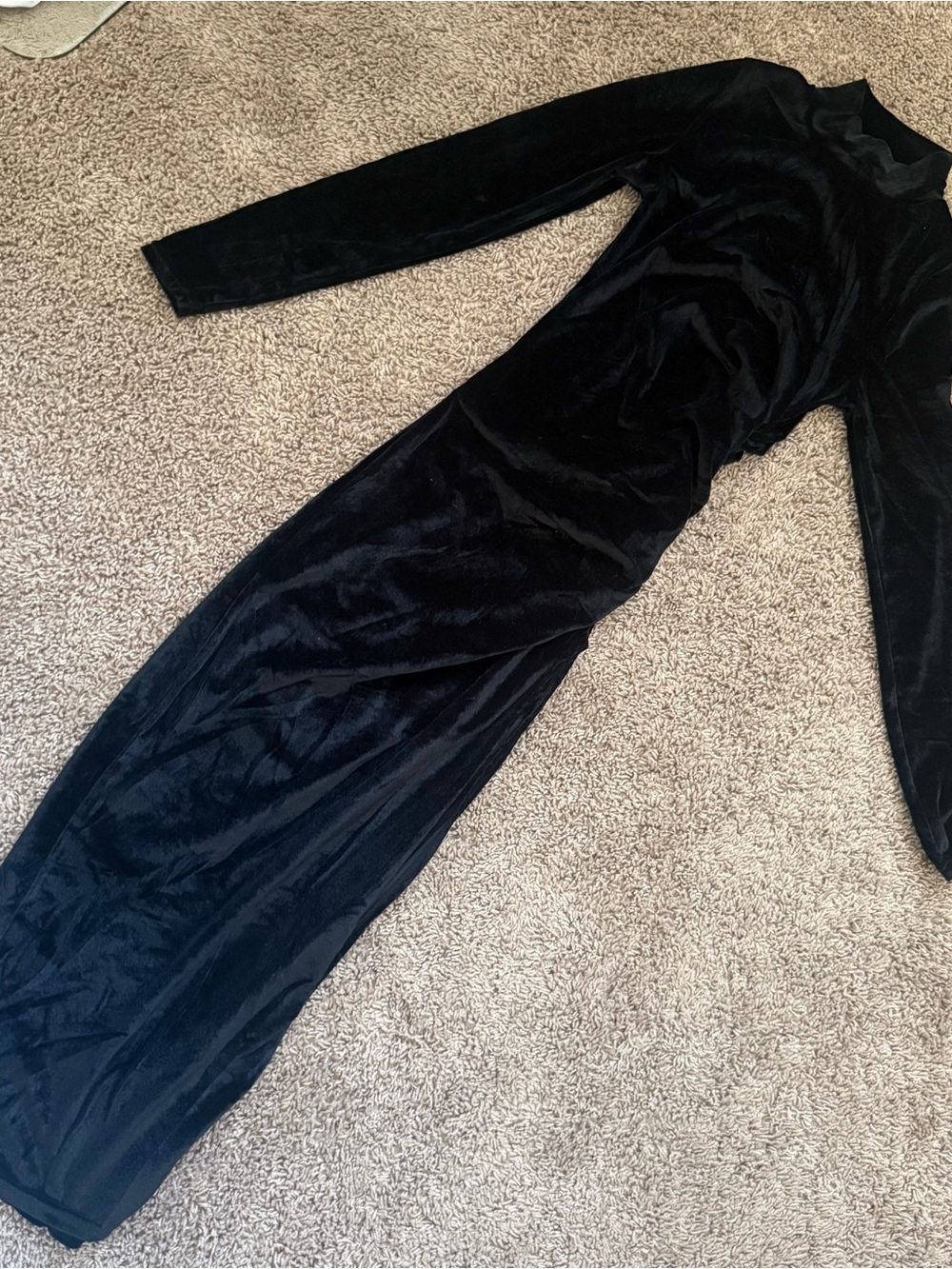 Black ruched dress